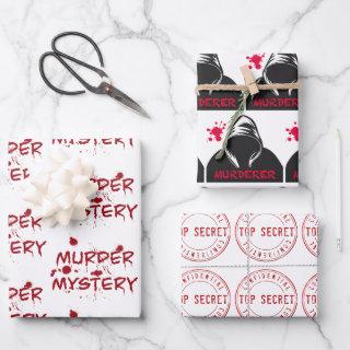 Murder mystery crime fan cold case blood wrapping   sheets
