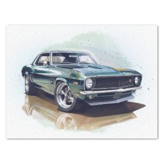 Muscle Car Decoupage Tissue Paper