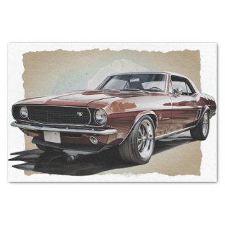 Muscle Car Decoupage Tissue Paper