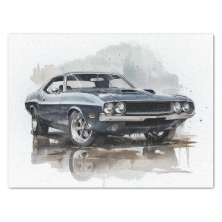 Muscle Car Decoupage Tissue Paper