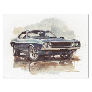 Muscle Car Decoupage Tissue Paper