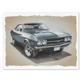 Muscle Car Decoupage Tissue Paper