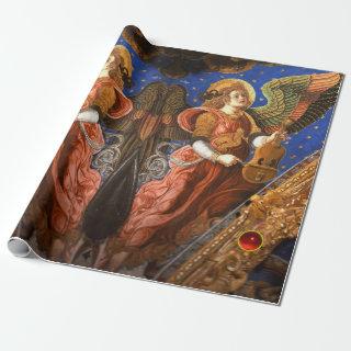 MUSIC MAKING ANGEL WITH A VIELLE Christmas