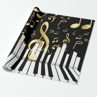 Music Note elegant Luxury piano keys