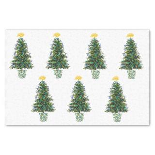 Music Theme Christmas Trees Tissue Paper