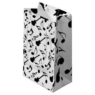 Musical Notes - Sheet Music Design Small Gift Bag