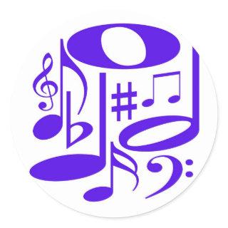 Musical  Purple Sticker