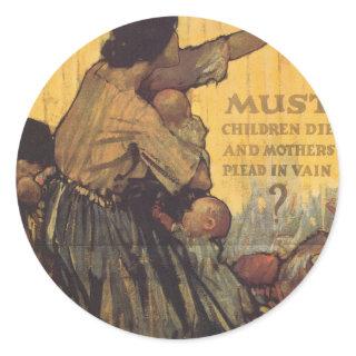 Must Children Die Classic Round Sticker