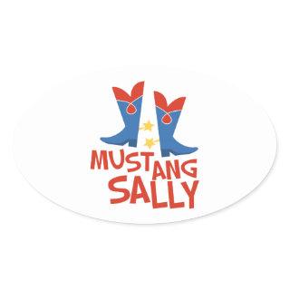 Mustang Sally Oval Sticker
