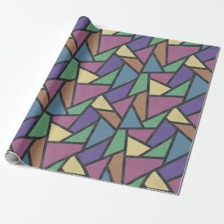 Muted rainbow colors mosaic pattern