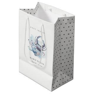 Muted Underwater Crab Coral Nautical Baby Shower Medium Gift Bag