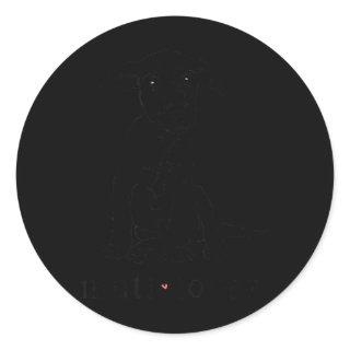 Mutt Lover, Mutt Mama, Dog Lover, Adopt Don't Shop Classic Round Sticker