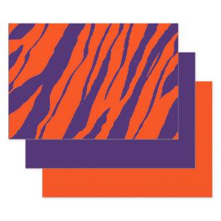 MVB Tiger Stripes Design- Orange & Purple  Sheets
