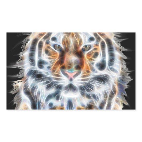 My Cat is Acting Up Tiger Bold Energy Rectangular Sticker