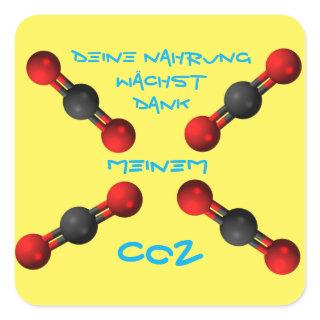 My CO2 makes your food alive Square Sticker