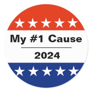 My Election Issue 2024 Classic Round Sticker