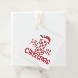 My First Christmas  Favor Tags