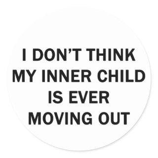 My Inner Child Classic Round Sticker