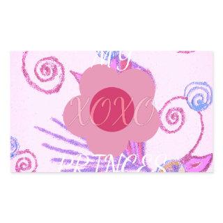 My Little Princess: Baby Pink Vector Inspirational Rectangular Sticker