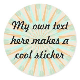 My Own Text Here GSBD Classic Round Sticker