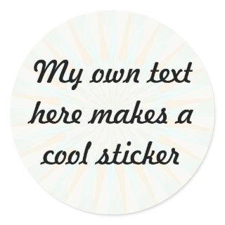 My Own Text Here GSBL Classic Round Sticker