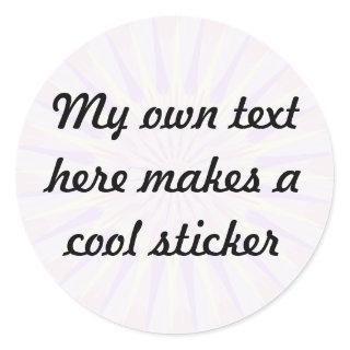 My Own Text Here PSBL Classic Round Sticker