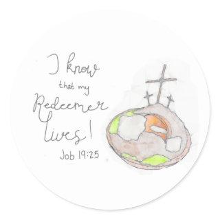 My Redeemer Lives Easter Sticker
