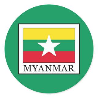 Myanmar Classic Round Sticker