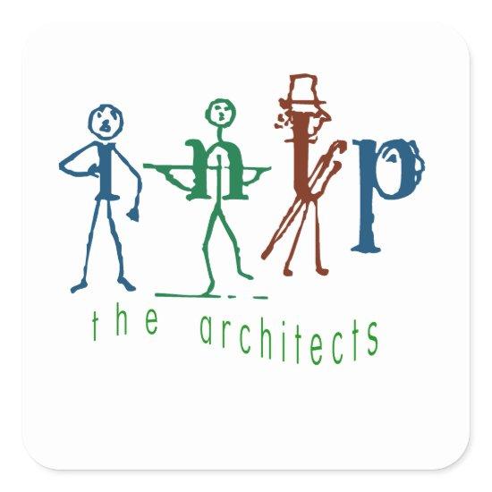 Myers-Briggs INTP The Architect Name Tag/Sticker Square Sticker