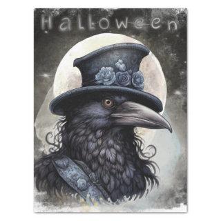 Mystical Black Raven Tissue Paper