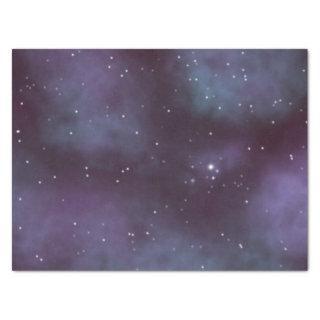 Mystical Dusty Violet Galaxy Tissue Paper