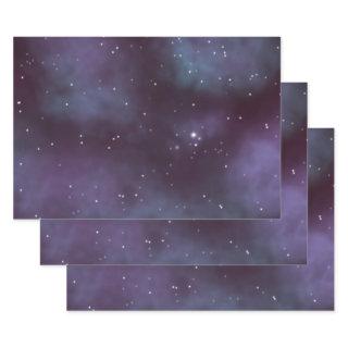 Mystical Dusty Violet Galaxy  Sheets