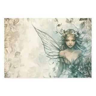Mystical Sage Green Fairy  Sheets