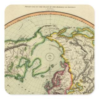N Hemisphere, plane of London Square Sticker