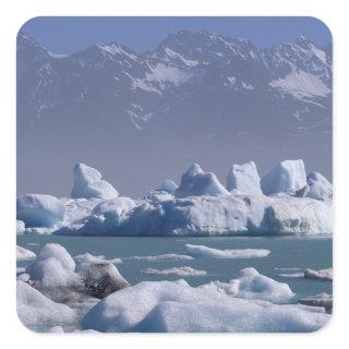 NA, USA, Alaska, St. Elias Range, Alsek River, Square Sticker
