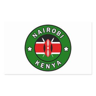 Nairobi Kenya Rectangular Sticker