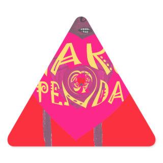 Nakupenda Love Art – Swahili Heart Design Triangle Sticker