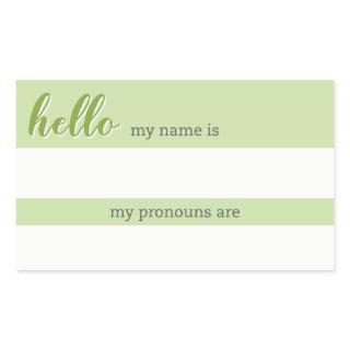 Name and Pronoun Tag – Green
