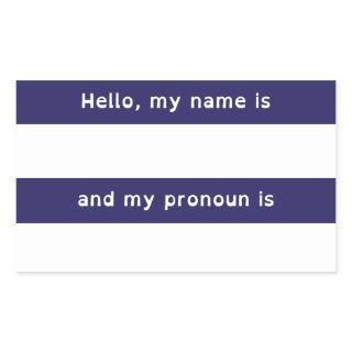 Name and Pronoun Tags