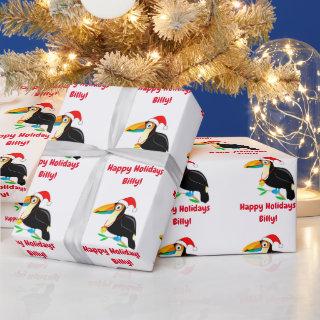 Name Customize Toucan Tropical Christmas