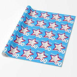 Name mens double figure 90 age photo star pattern