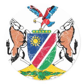 Namibia Coat Of Arms Classic Round Sticker