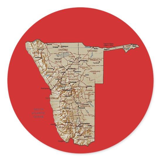 Namibia Map Sticker