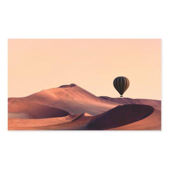 Namibia's Dunes in Namib-Naukluft National Park Rectangular Sticker