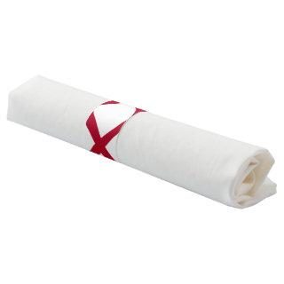 Napkin Band with flag of Alabama, USA