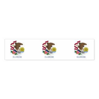 Napkin Band with flag of Illinois, USA