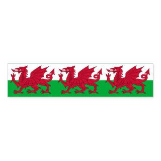Napkin Band with flag of Wales, UK