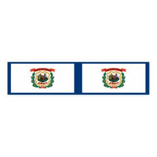 Napkin Band with flag of West Virginia State, USA