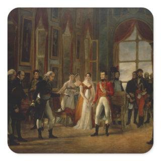Napoleon receiving the senators square sticker