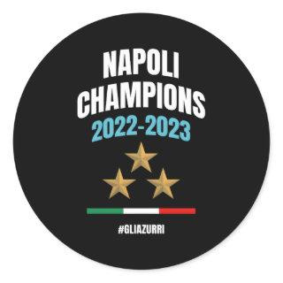 Napoli Champions 2022-2023 Classic Round Sticker